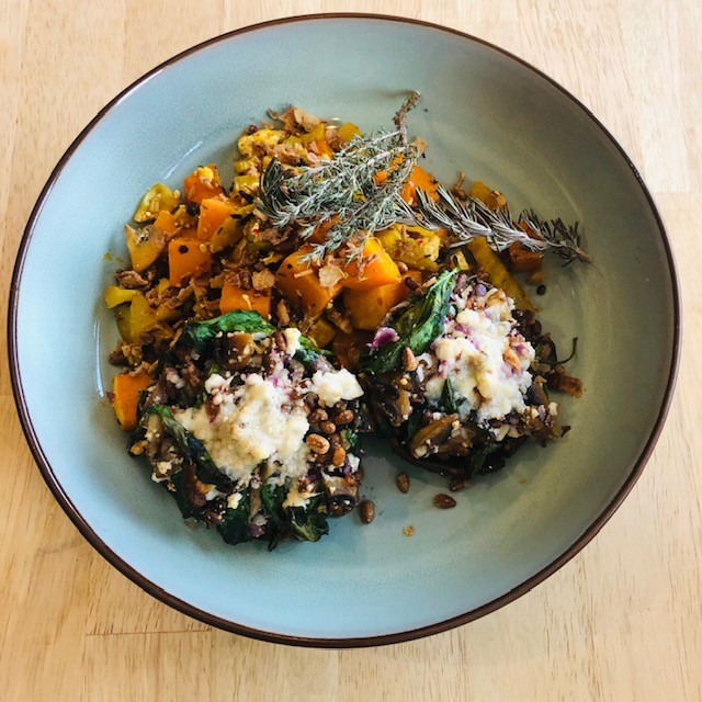 Portobello / venkel / zoete aardappel / feta (veggie / low carb)